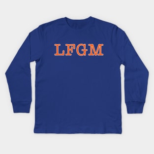 LFGM New York Baseball Traditional Design Kids Long Sleeve T-Shirt